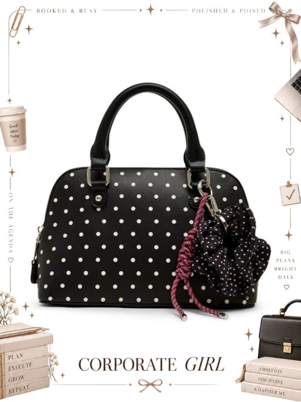 Mini Dome Satchel Crossbody Bag with Removable Strap